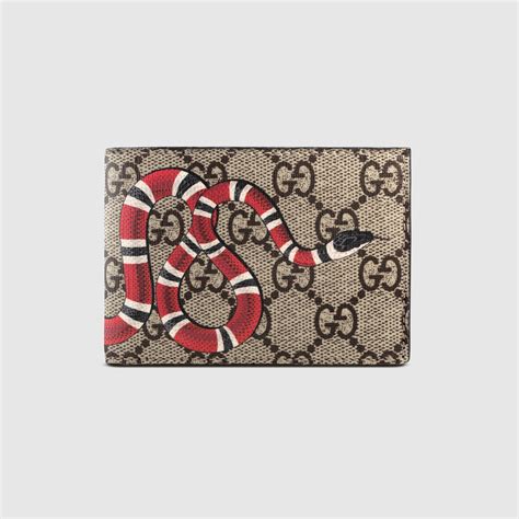 gucci gg snake print wallet - black - wallets|Gucci wallet snake review.